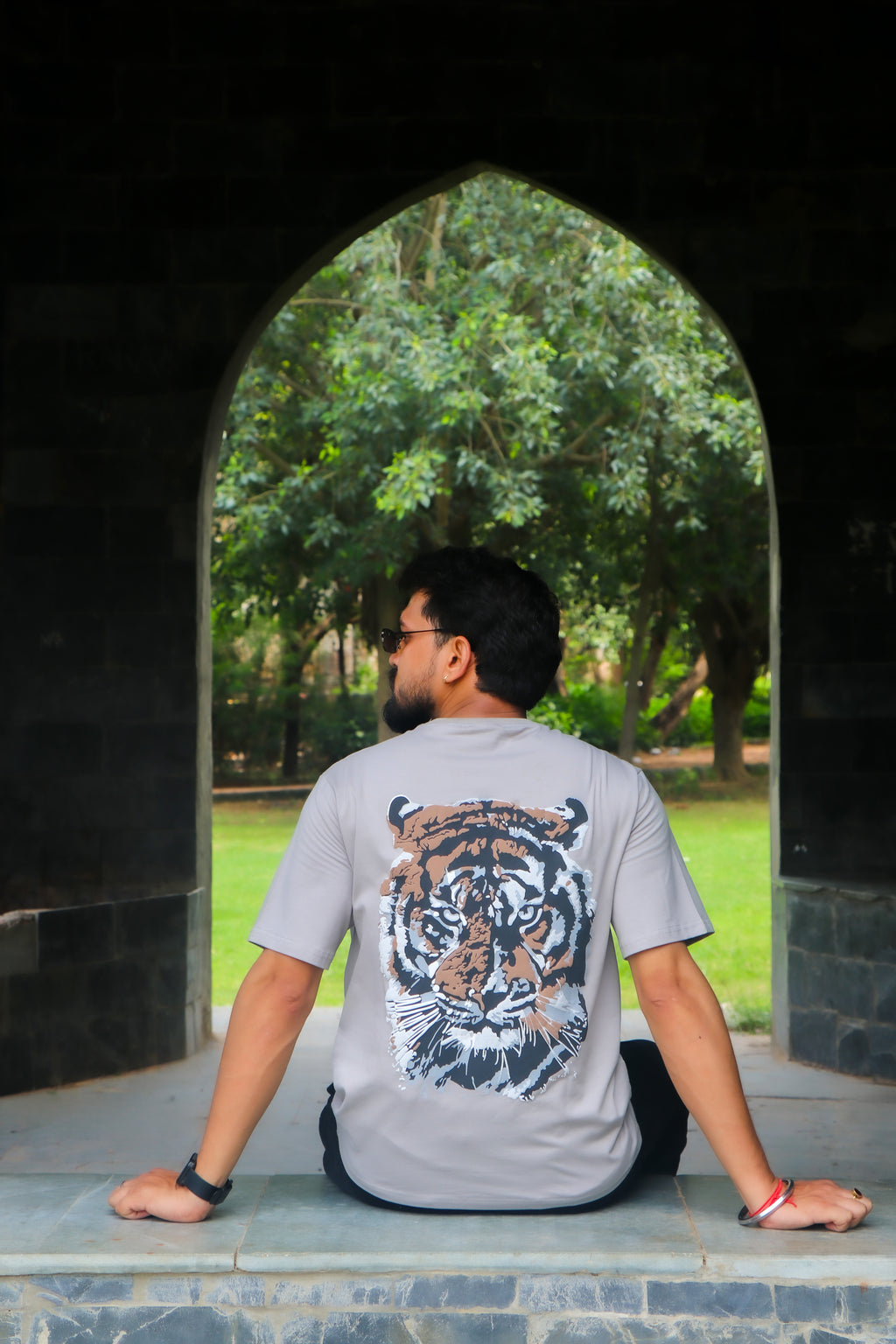 DUOIR~Smileroots Tiger Oversized Tee