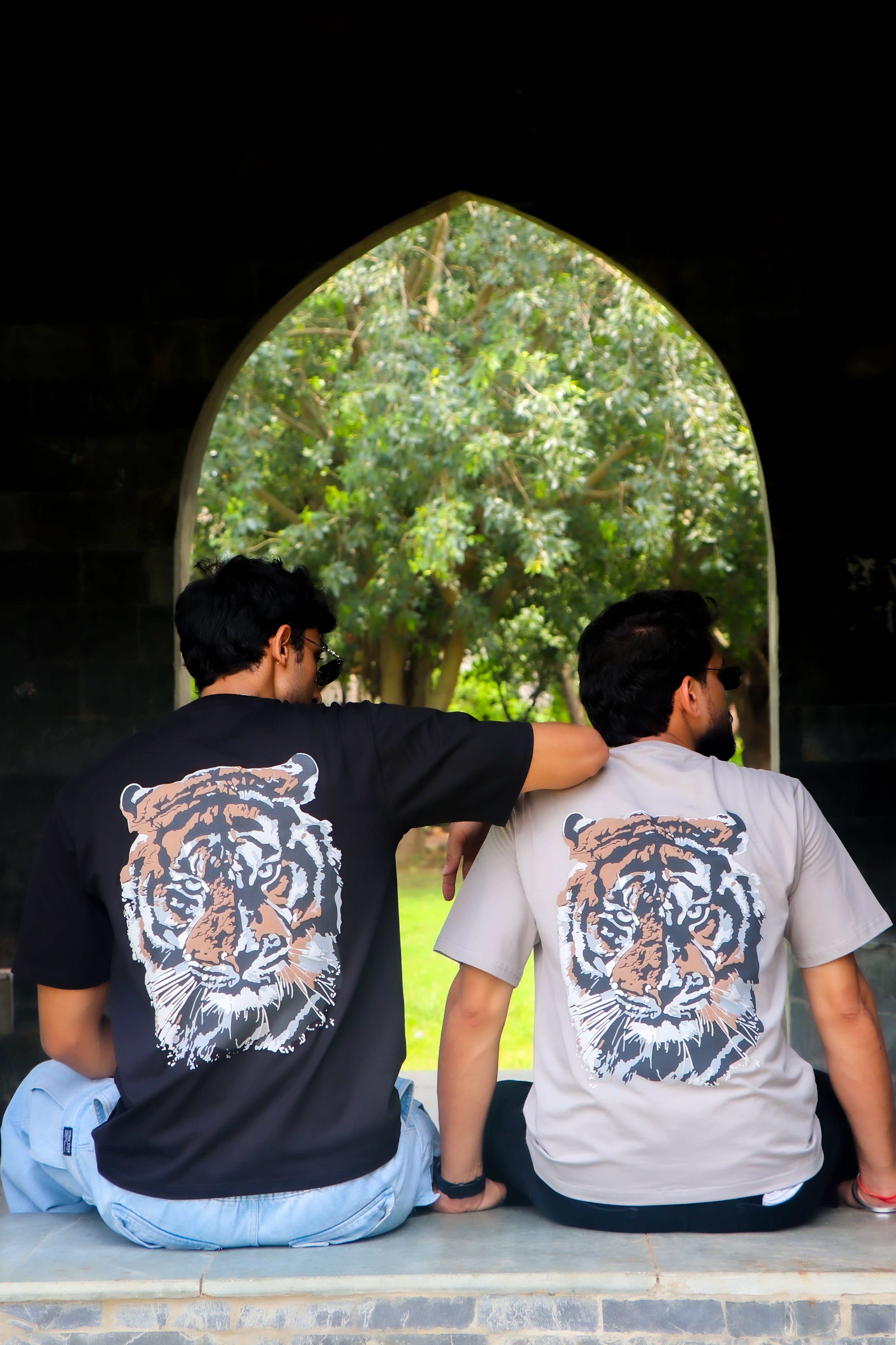 DUOIR~Smileroots Tiger Oversized Tee