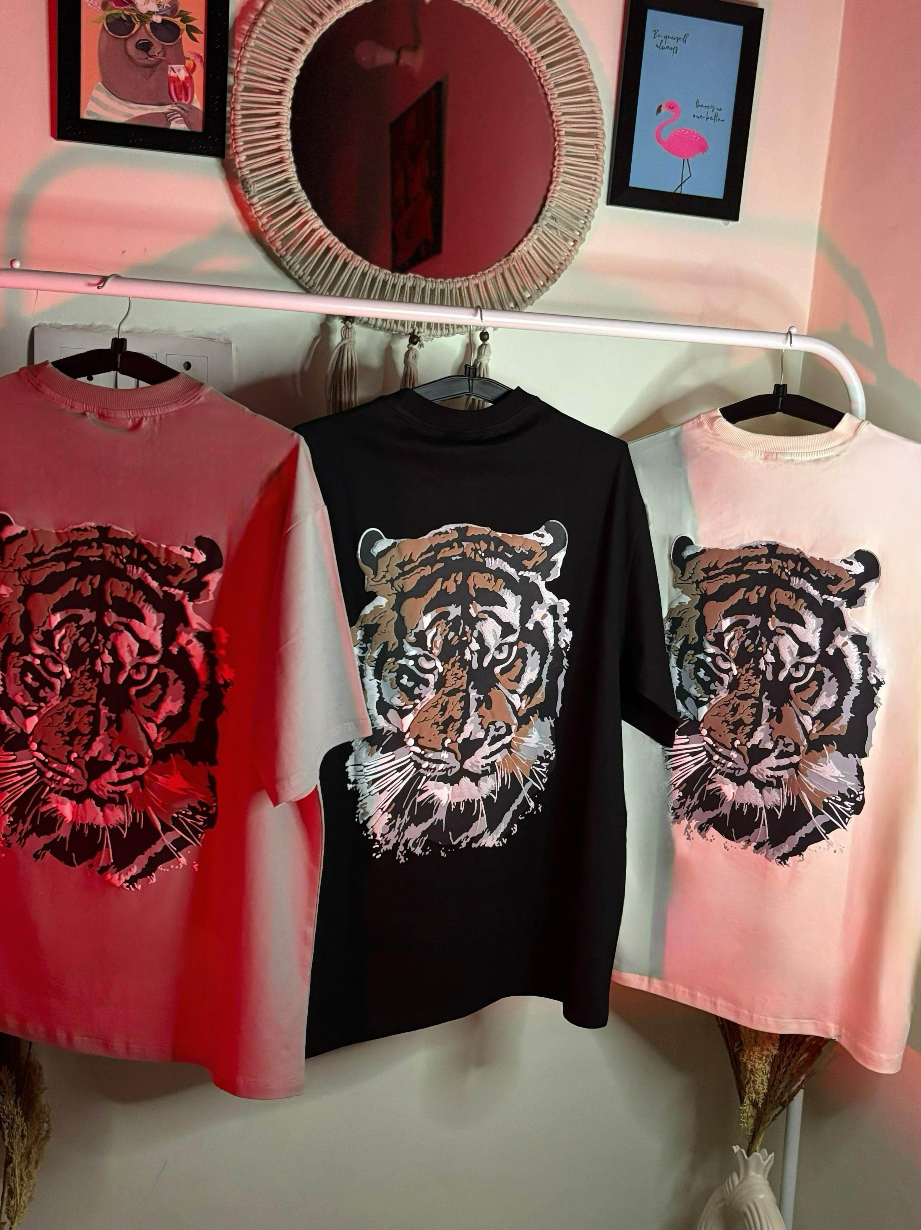 DUOIR~Smileroots Tiger Oversized Tee
