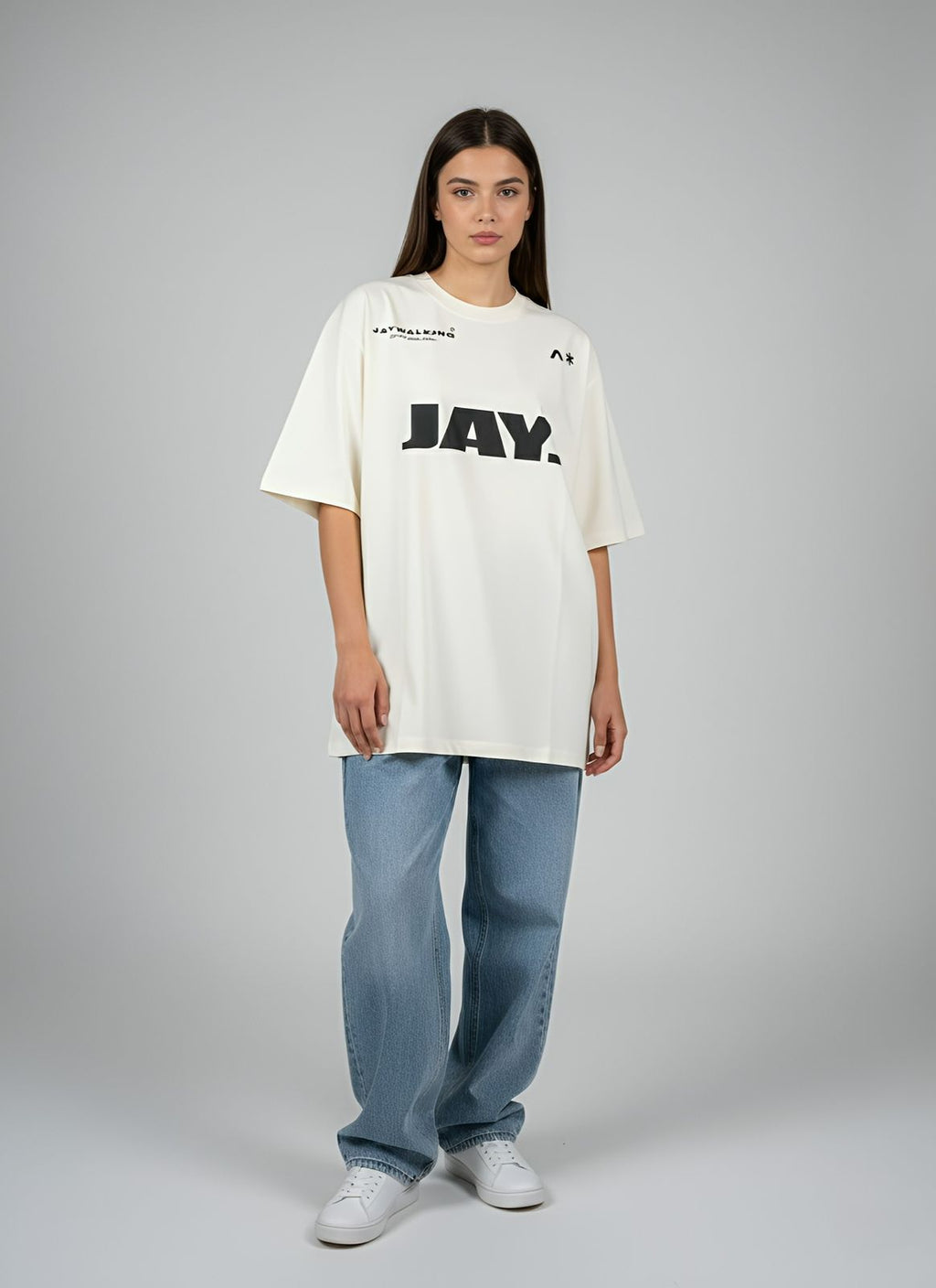 DUOIR~ JAY Walking Oversized Tee