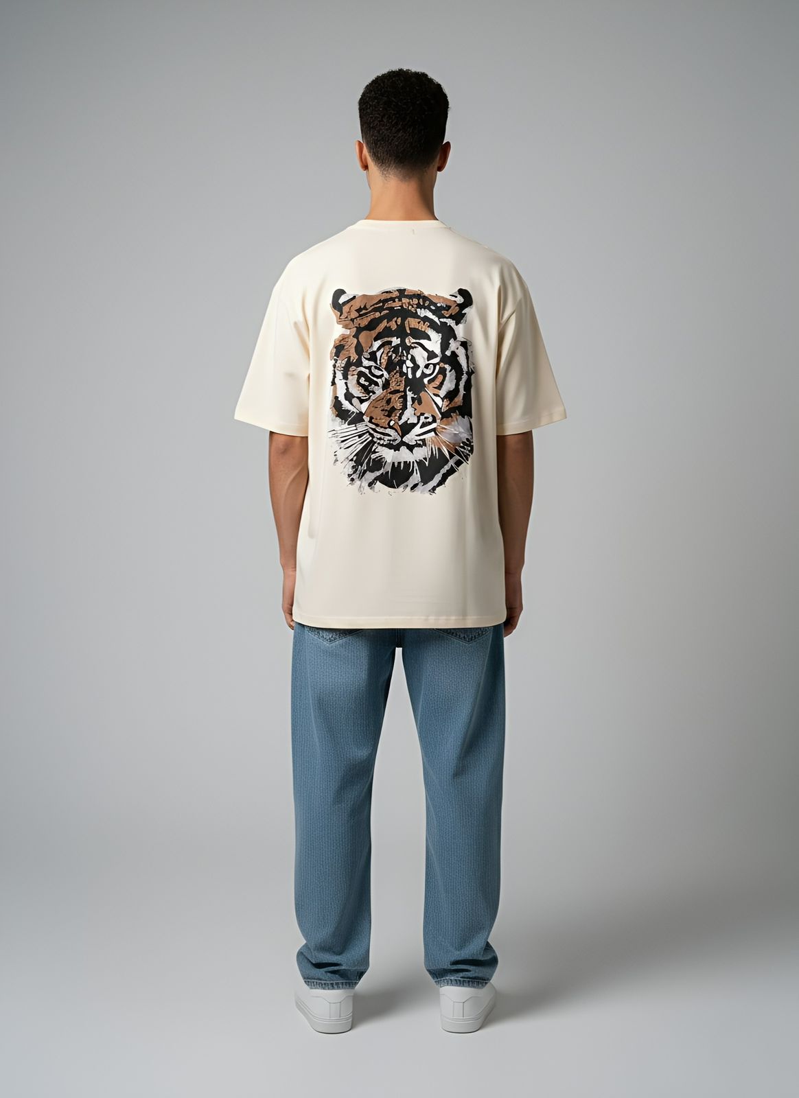DUOIR~Smileroots Tiger Oversized Tee