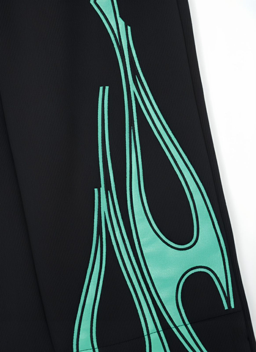 DUOIR Wide-Leg Flame Pants