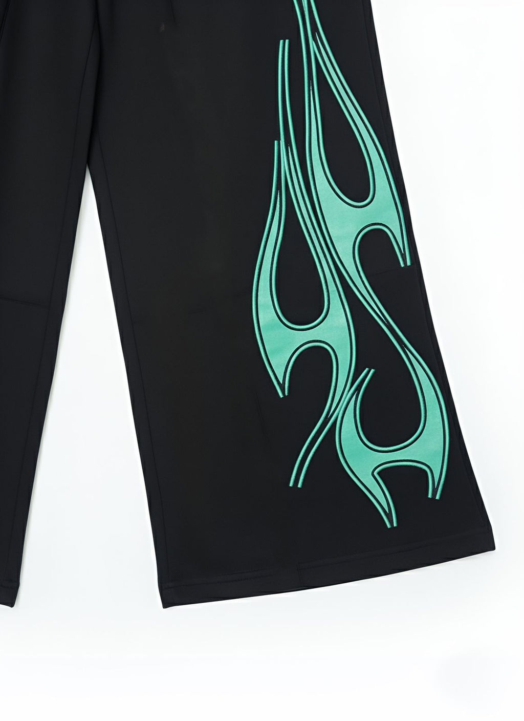 DUOIR Wide-Leg Flame Pants